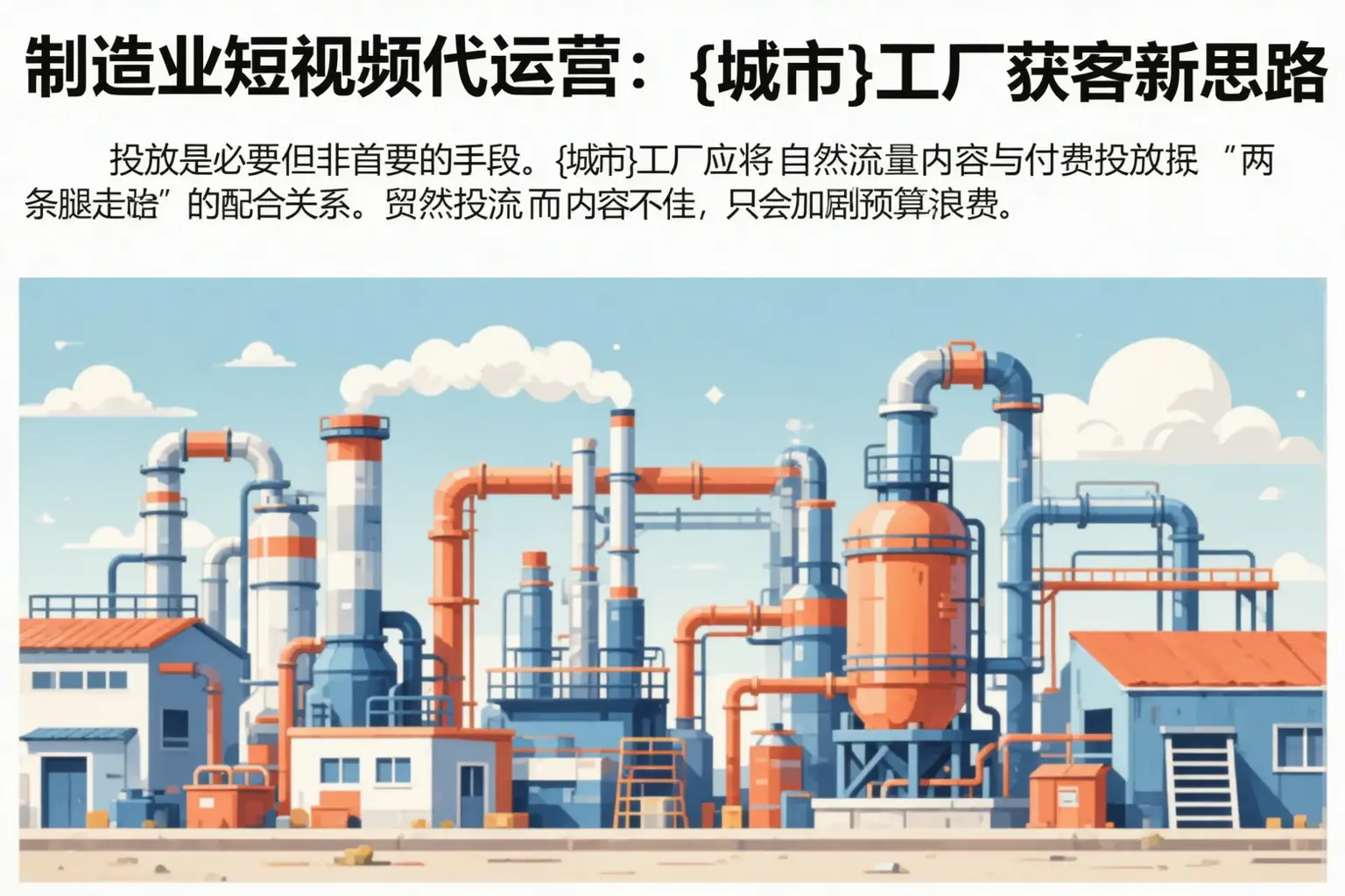 制造业短视频代运营：措勤工厂获客新思路